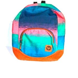 Roxy Funkadelic Bold Colorful Large Adjustable Backpack